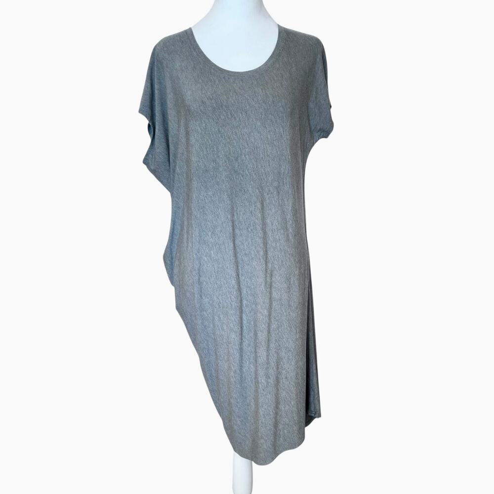ATHLETA SUNLOVER HILO ASYMMETRICAL TUNIC DRESS HEATHER GRAY SIZE SMALL